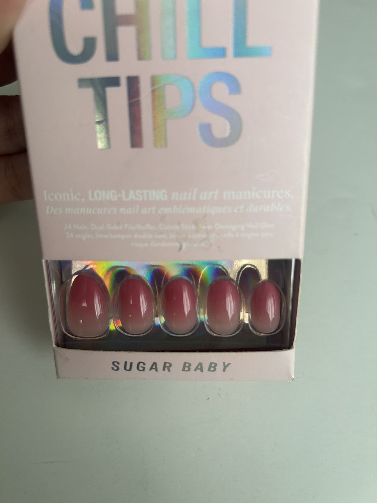 Chillhouse Chill Tips Press-On Nails – Sugar Baby – Pink Ombré