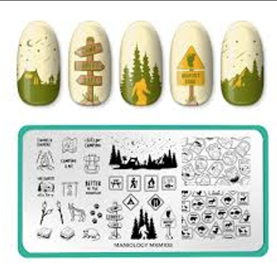Maniology Mani X Me Nail Stamping Plates Set MXM107 MXM108 Fireside Stories
