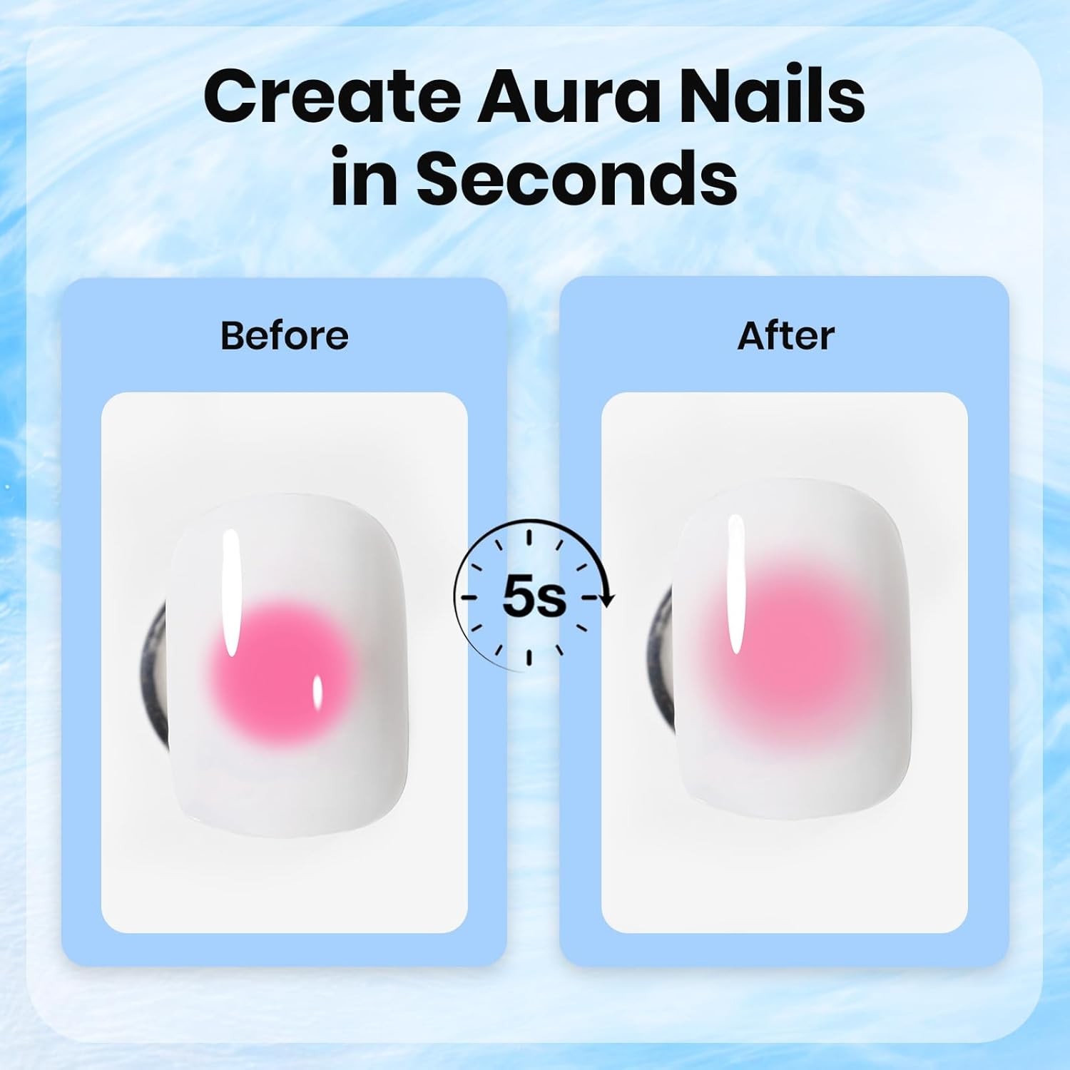 Beetles Blooming l 15ml Clear Uv Led Aura Nails l Polish for Spreading