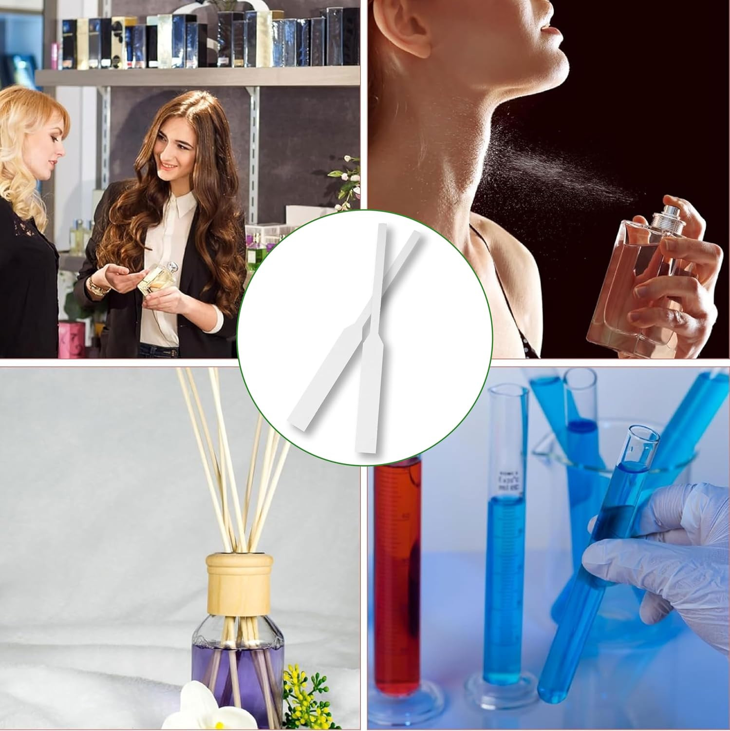 Disposable 500 Pcs Perfume Tester Strips & Cologne Tester Strips | Fragrance Bl