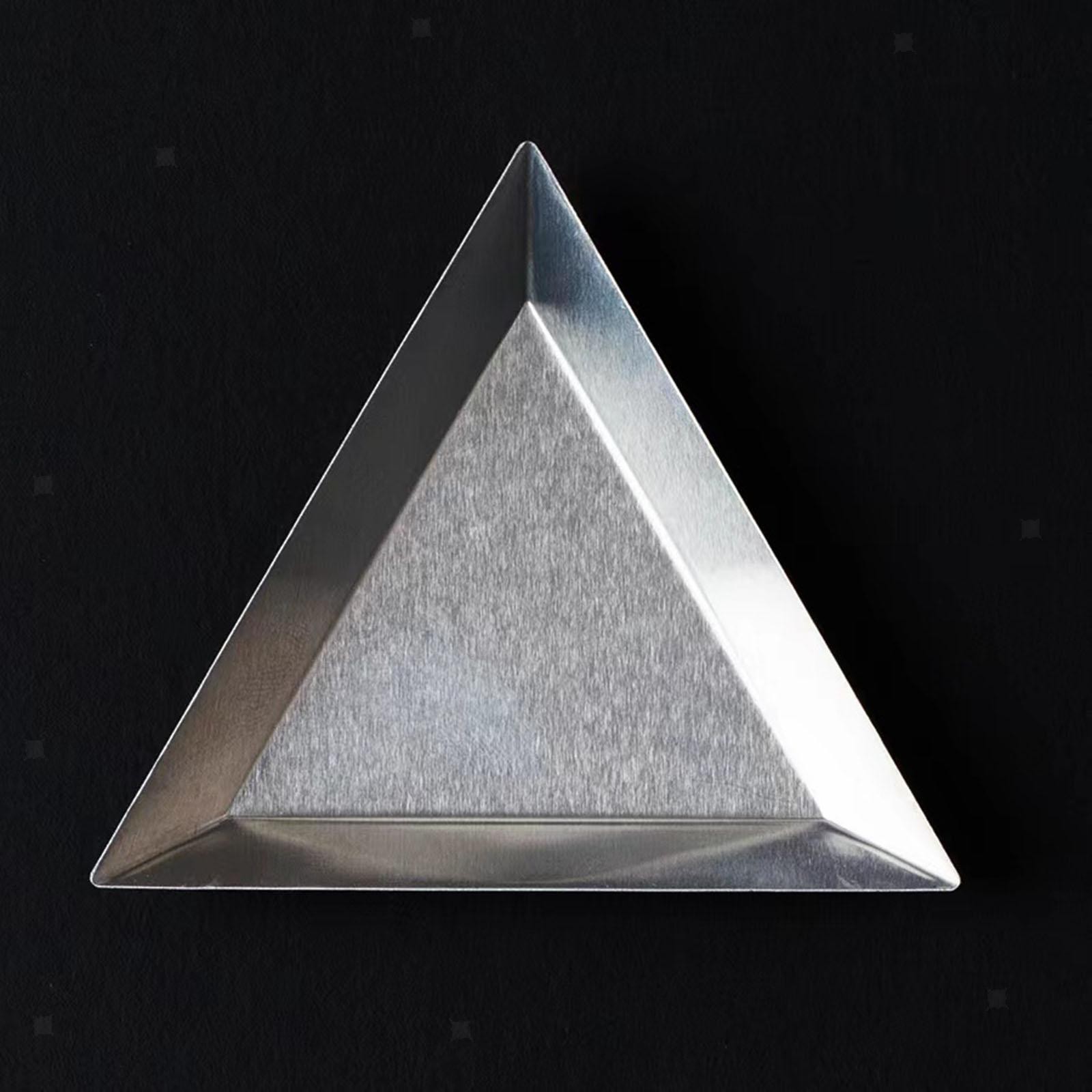 8Pcs Bead Sorting Trays Triangle Aluminum, Bead Sorting Storage Plates Trays,