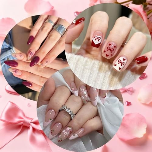 Bow Nail Stickers – 6 Sheets – Self-Adhesive – 6ps Bows