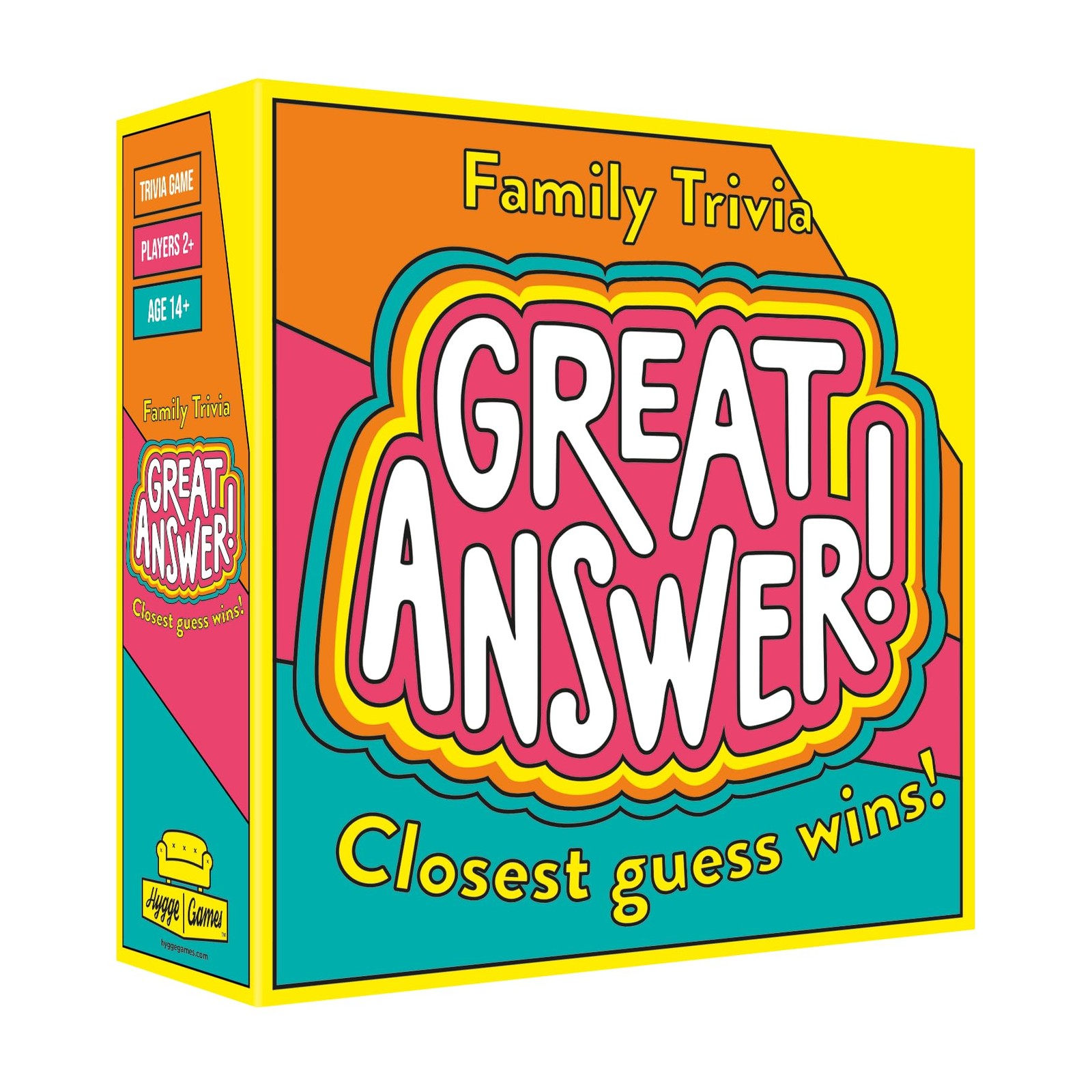 Hygge Games – Great Answer! Fun 1 EA, Multicolor, Pink, Orange, Green, Yellow