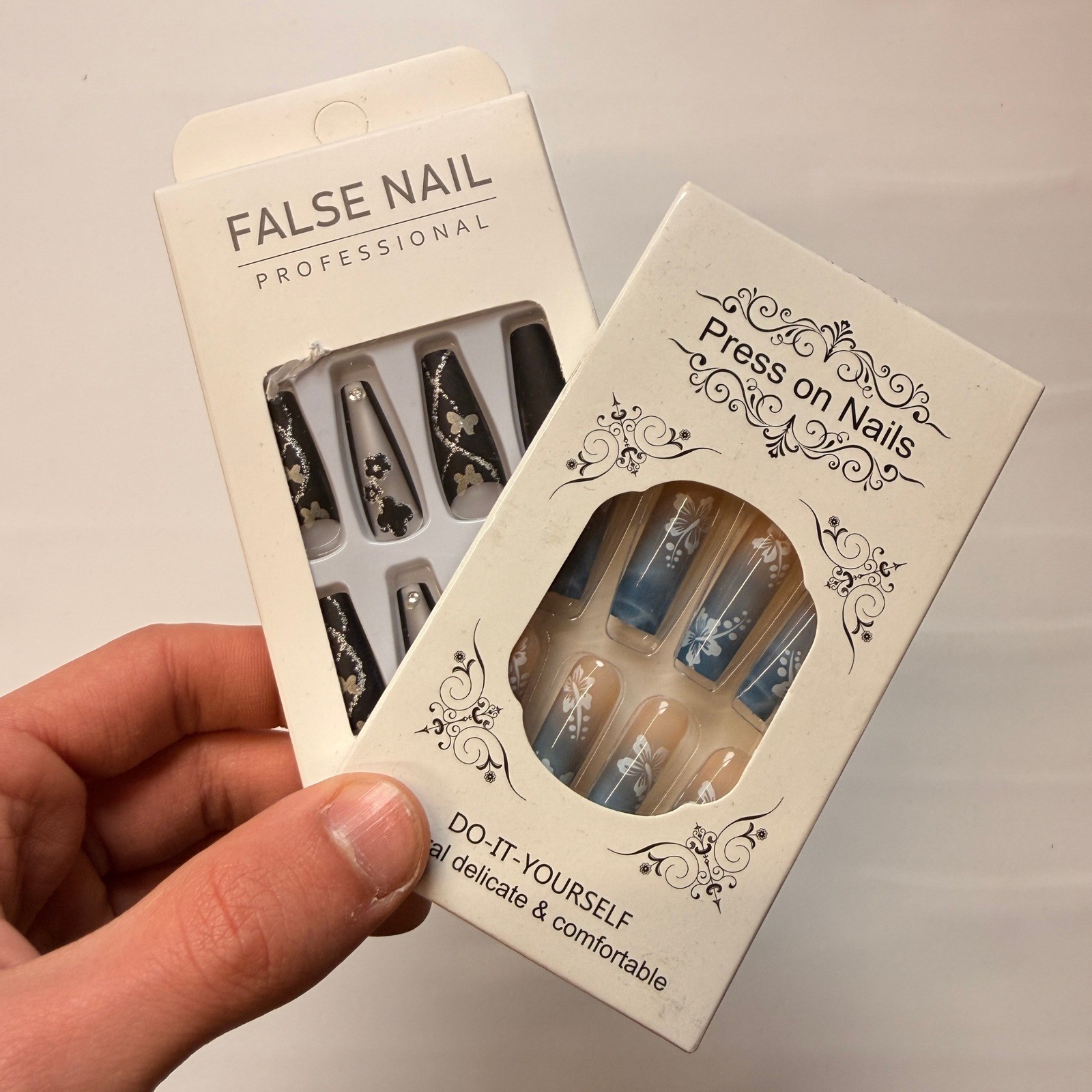 Lot of 10 Pack of 24 New False Press On Nails Assorted Designs and Colors №N27