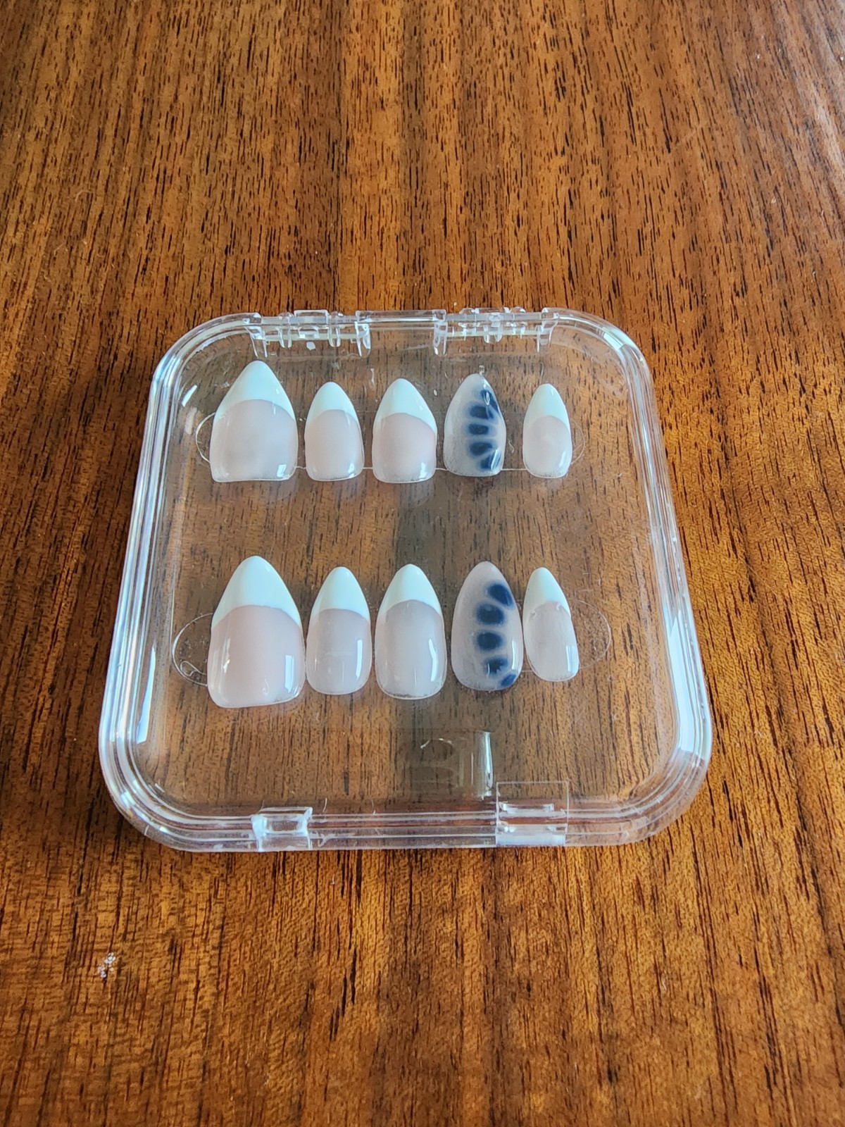 Custom Gel Press On Nails | 10 piece set with Kit | U Pick Shape & Size
