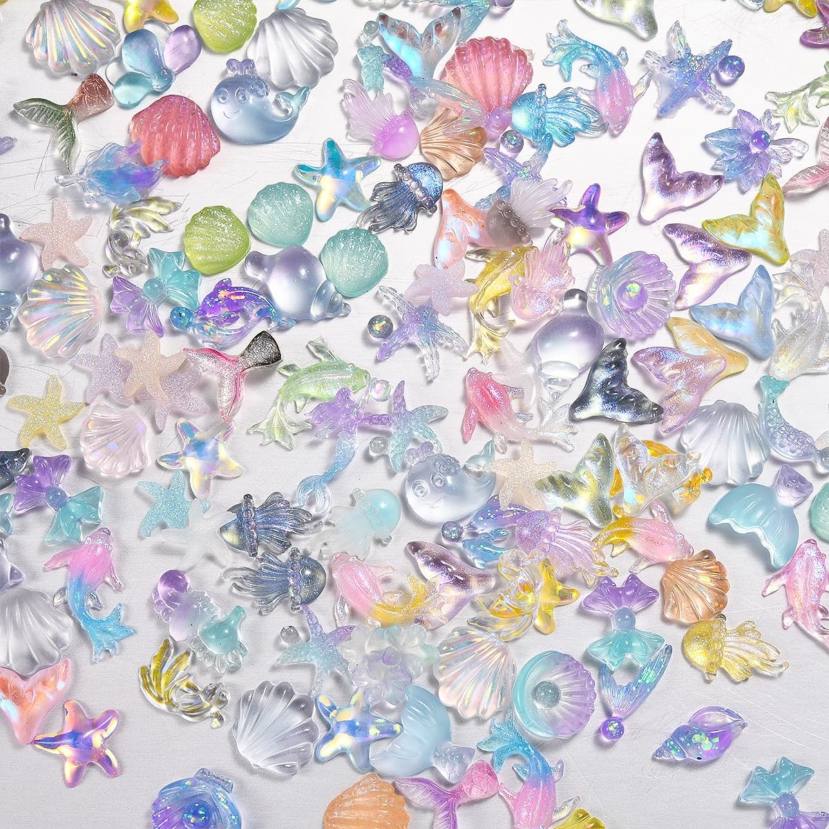 300Pcs Ocean Mini Resin Animals, Sea Figures to Hide, Bulk Tiny Animal Figuri…