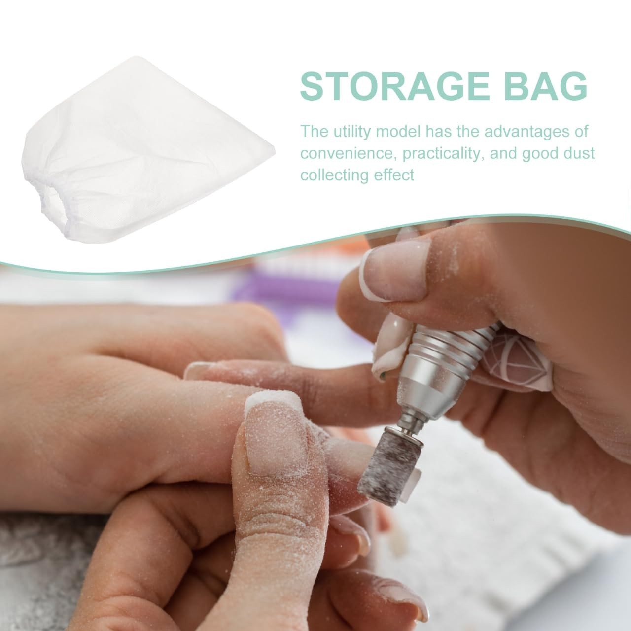 Durable 5 Pcs Nail Dust Collector Bags – Perfect for Nail Techs and Hobbyists
