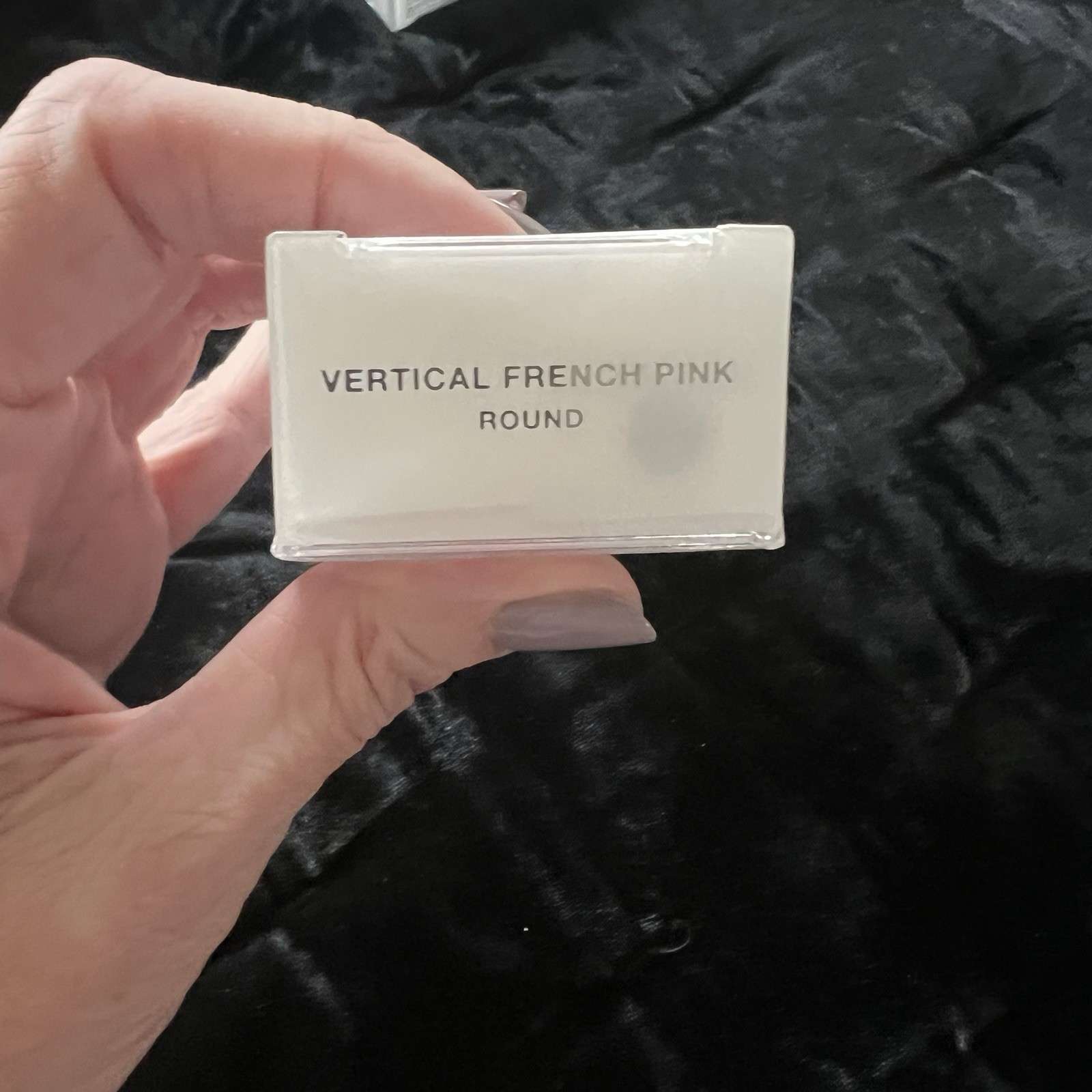 💅 Static Nails Vertical French Pink Round Reusable Pop-On Manicure New In Box