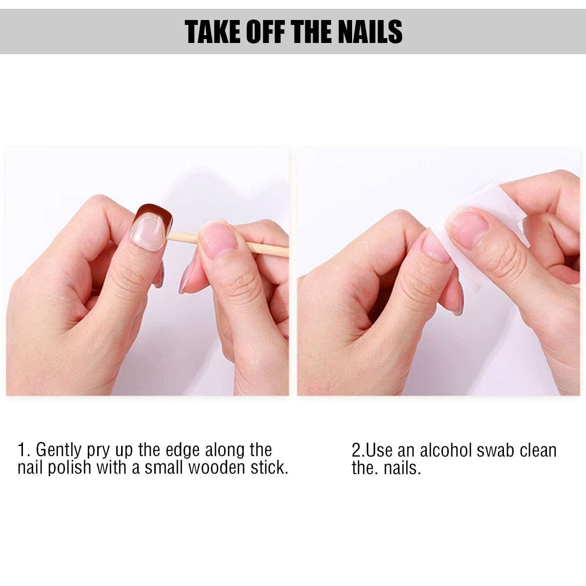 16pcs No Backing Gel Nail Stickers Full Nail Wraps Semi Cured Gel Nail Strips US