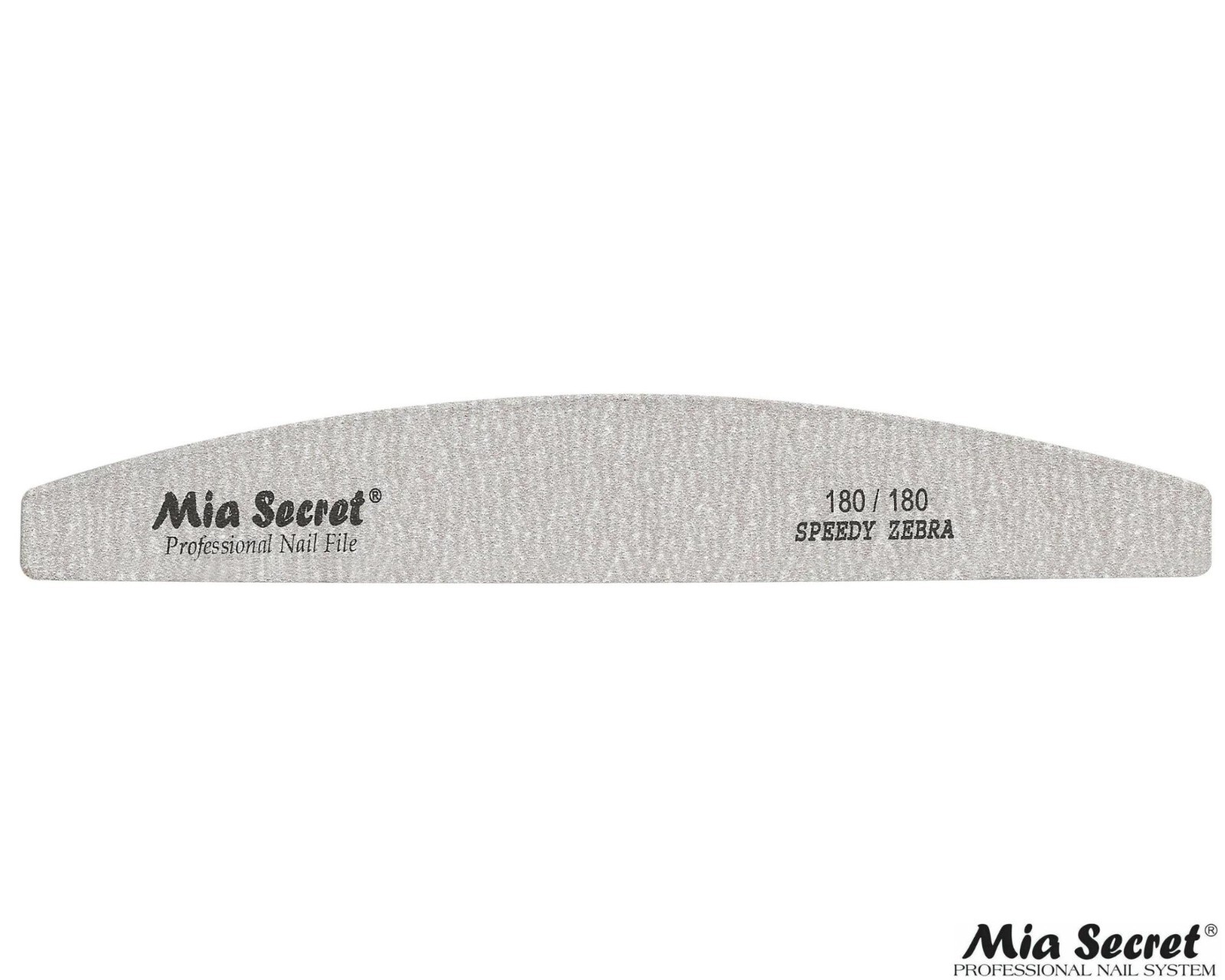 Mia Secret Professional Nail File – SPEEDY ZEBRA HALFMOON 180/180