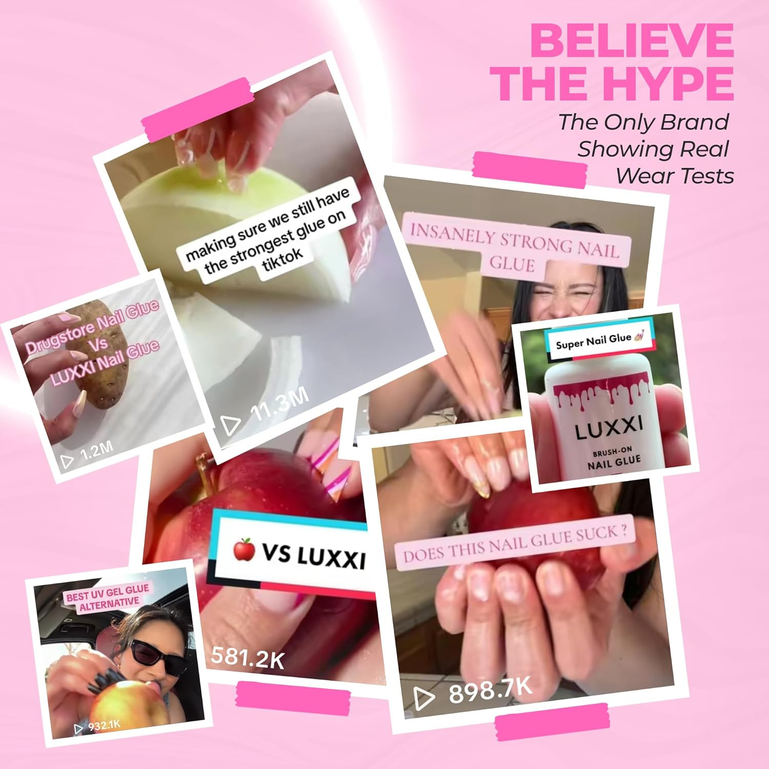 Brush on Nail Glue for Press on Nails – Precision Applicator, Quick Air Dry Adhe