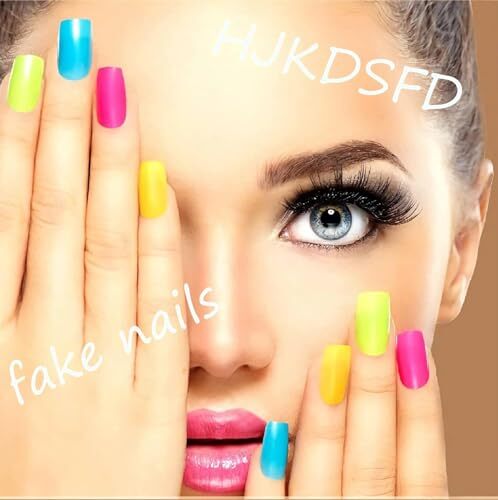 Cute Pink Press on Nails Short Oval Acrylic Fake Nails Sweet strawberry
