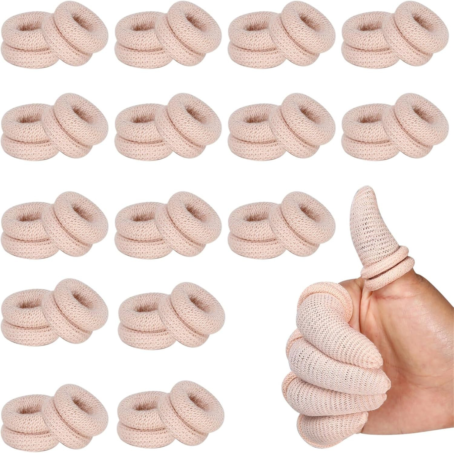 30 Pcs Bobs Thumb Bandage Finger Bandage Tubular Cotton Finger Cots for Kitchen
