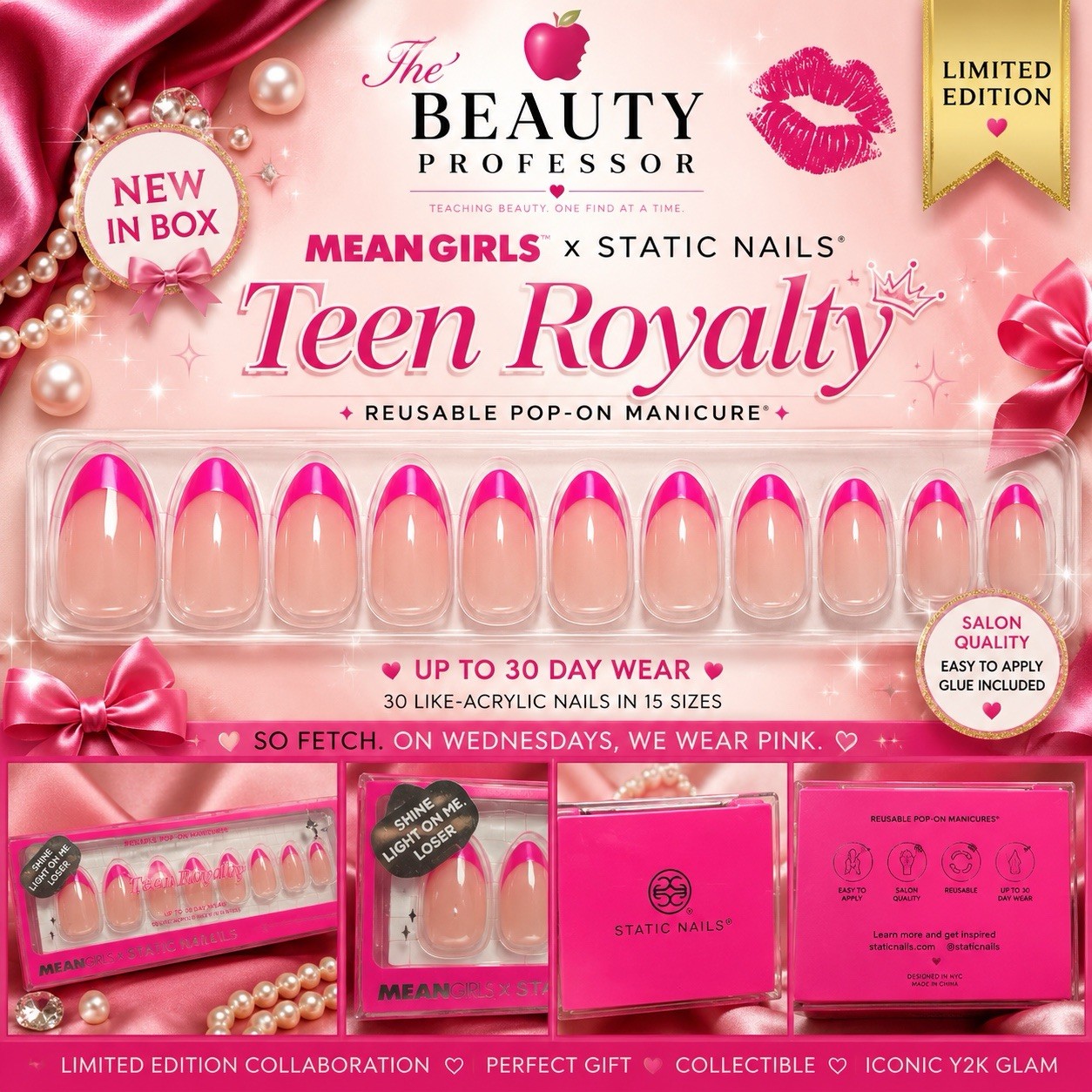 💖 Static Nails Teen Royalty | Mean Girls | NEW 👑
