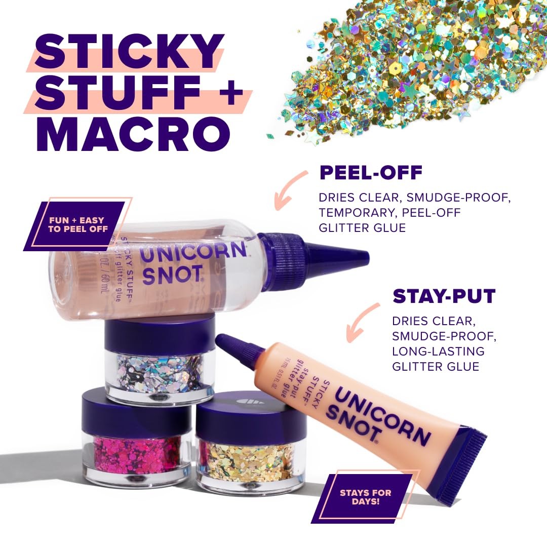 Macro Face & Body Glitter | Cosmetic Grade Large-Particle Loose Glitter | Saf…