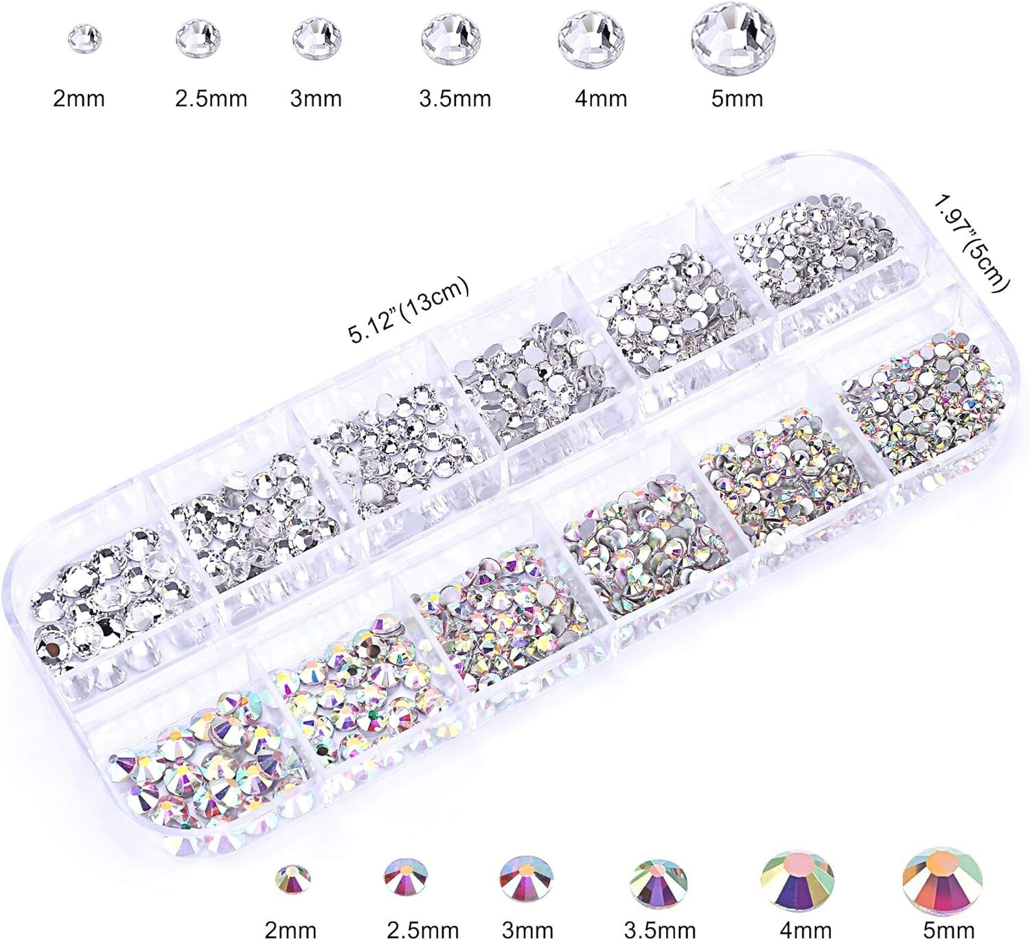 3000 diamantes de imitación para manualidades, diamantes de imitación AB