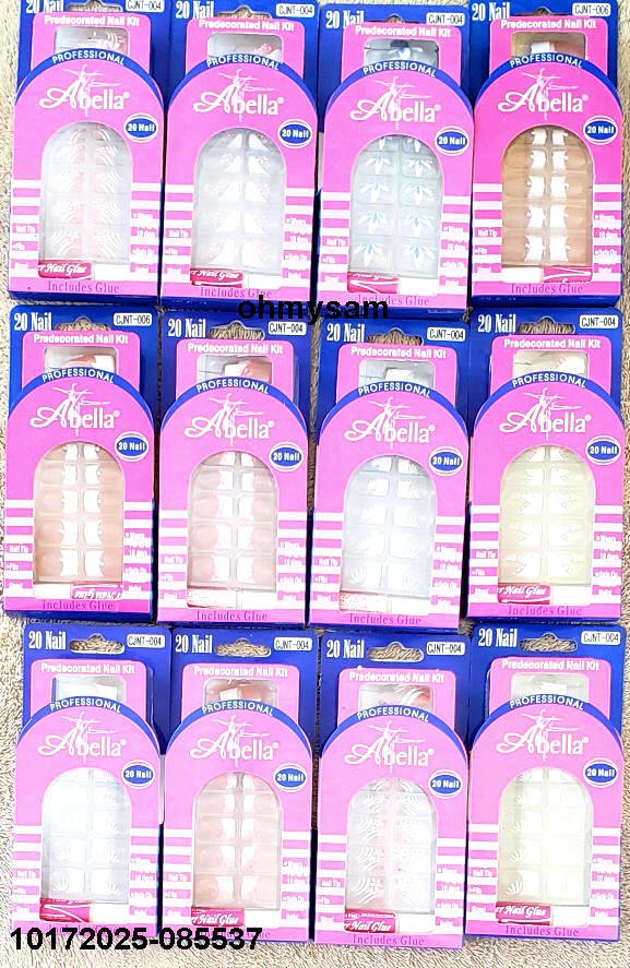 CLOSEOUT 12 x 20 NEW SET ARTIFICIAL NAIL TIPS /MULTI COLOR FRENCH FULL SIZE A