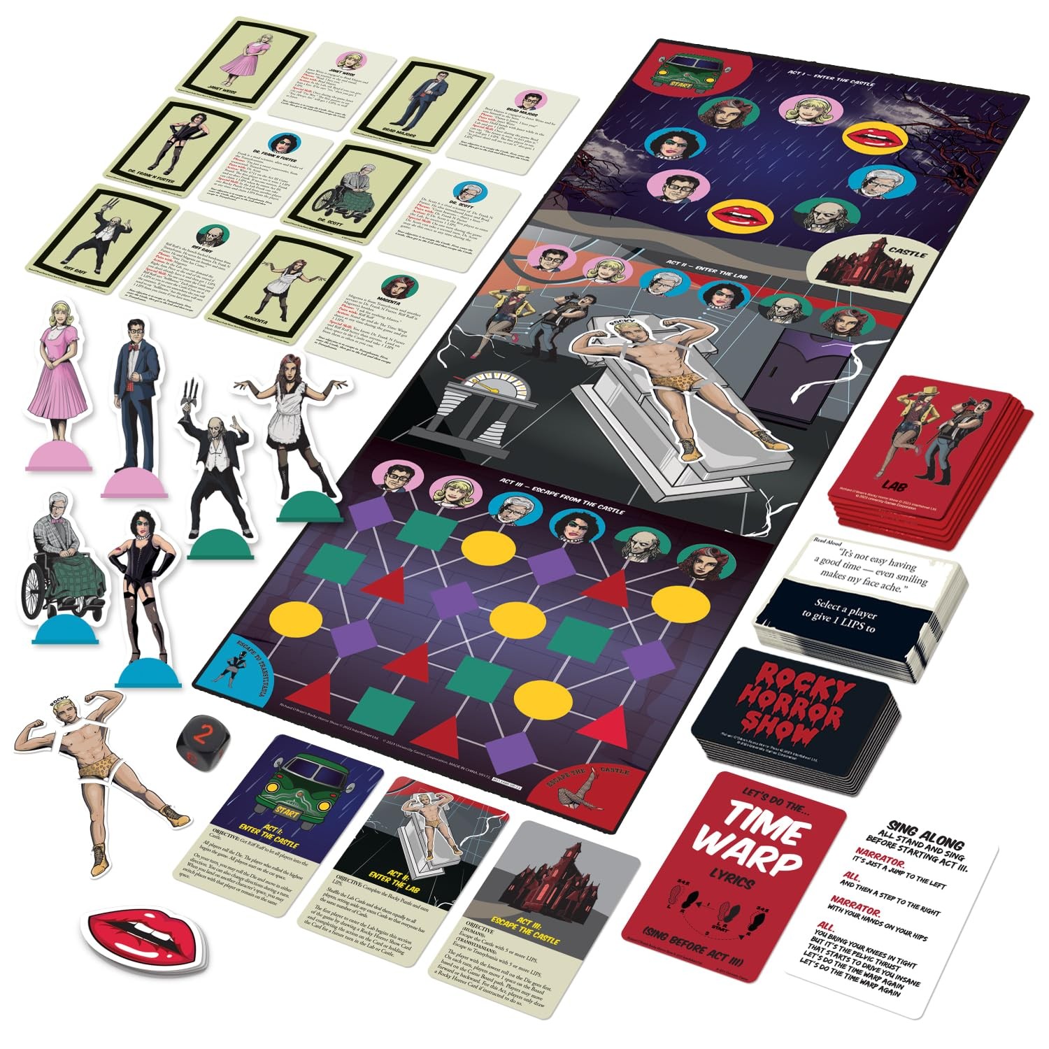 University Games, Rocky Horror Show Party Game, for One Size, Multicolor