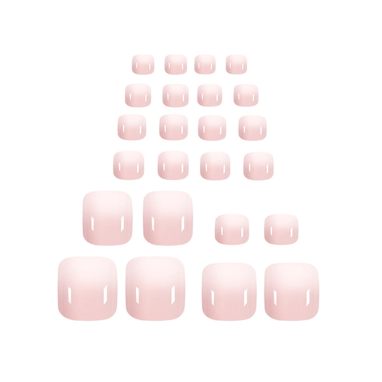 FJSMTOPl Press on Toenails Ombre Pink Square 24 Fl Oz (Pack of 1), style23