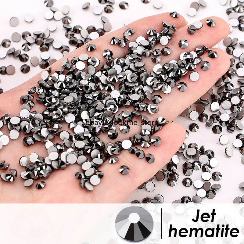 Metal Style Nail Art Rhinestones Flatback Crystal Gems Craft Decor Glass Beads