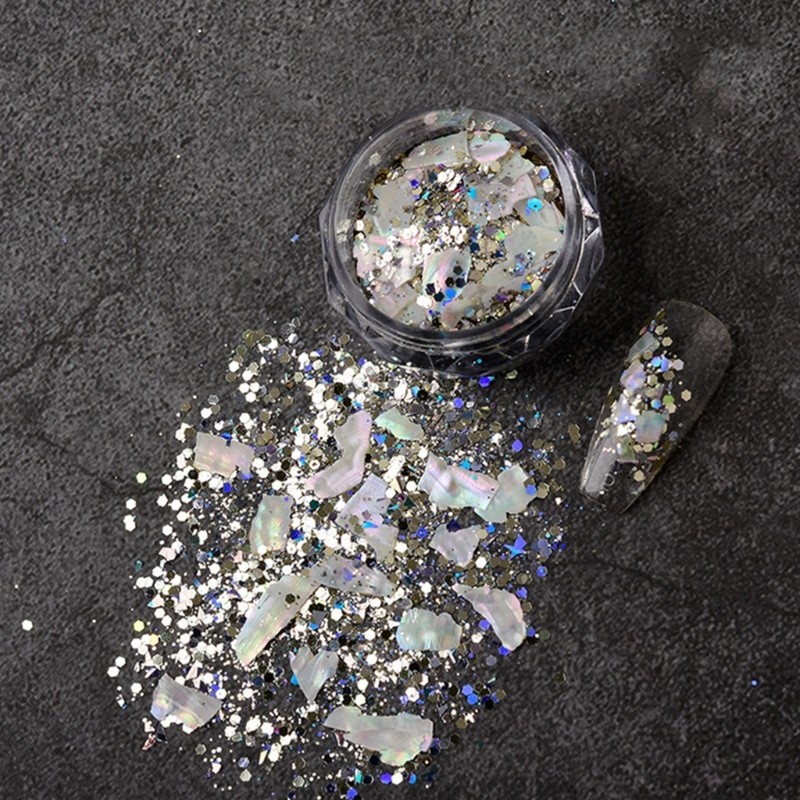 Irregular Nail Art Abalone Seashells Slices,Nail Sequins Nail Art Shells Piece