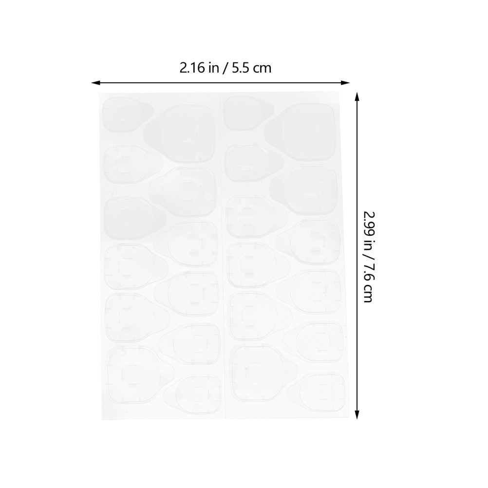 50 Sheets Adhesive Nail Tabs Press Stickers Toenail for Women