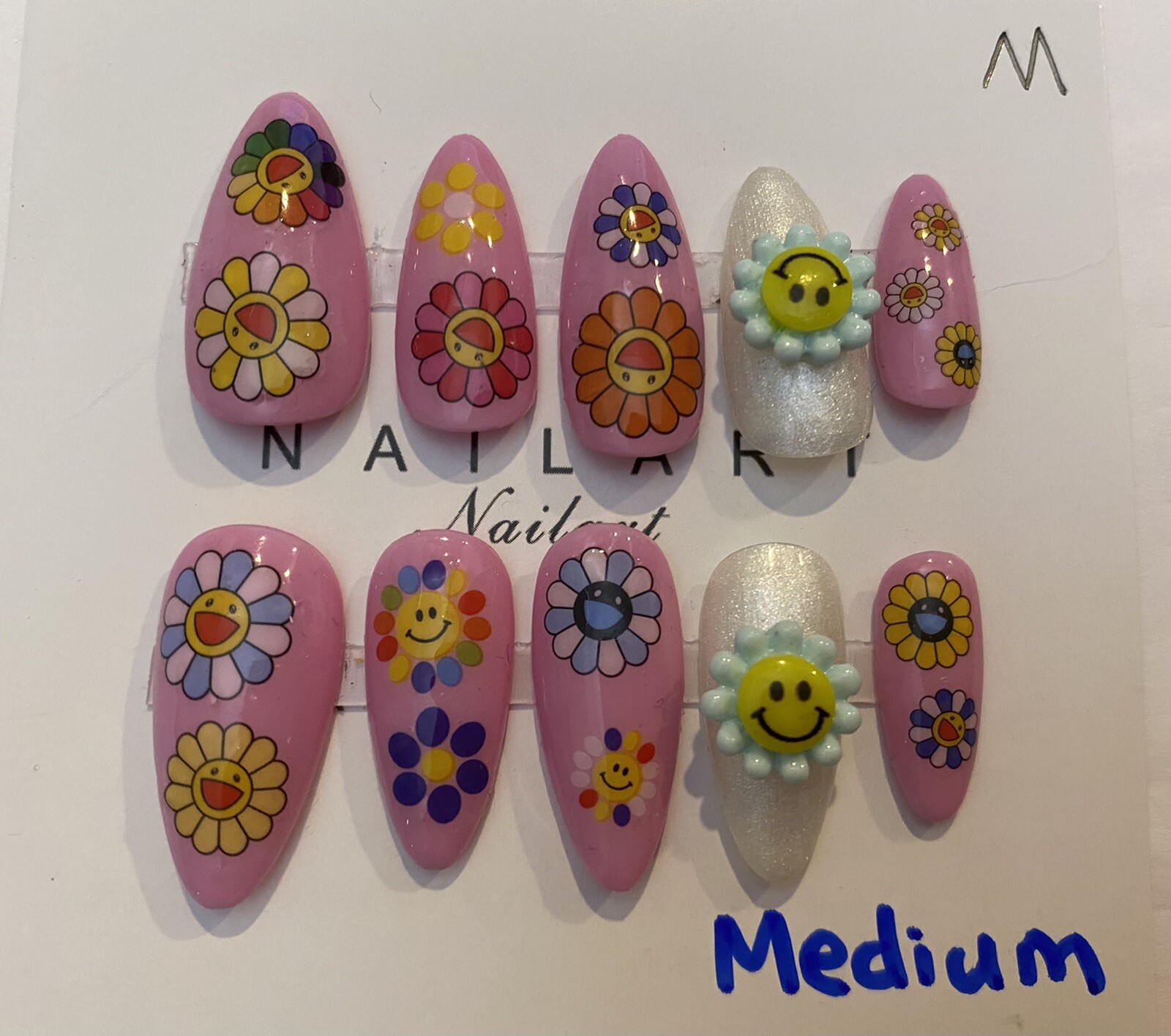 High End Pretty custom Nails Handmade press on nails-10 pcs-Medium