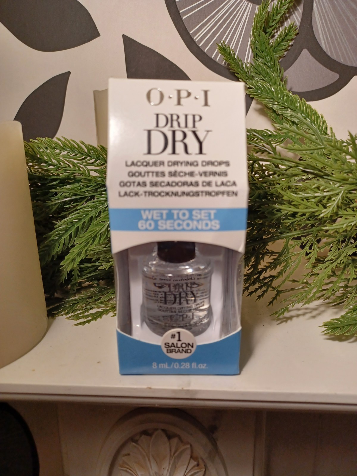 OPI Drip Dry Lacquer Drying Drops | Nail Polish Dryer Wet to Set 60 Seconds 8mL