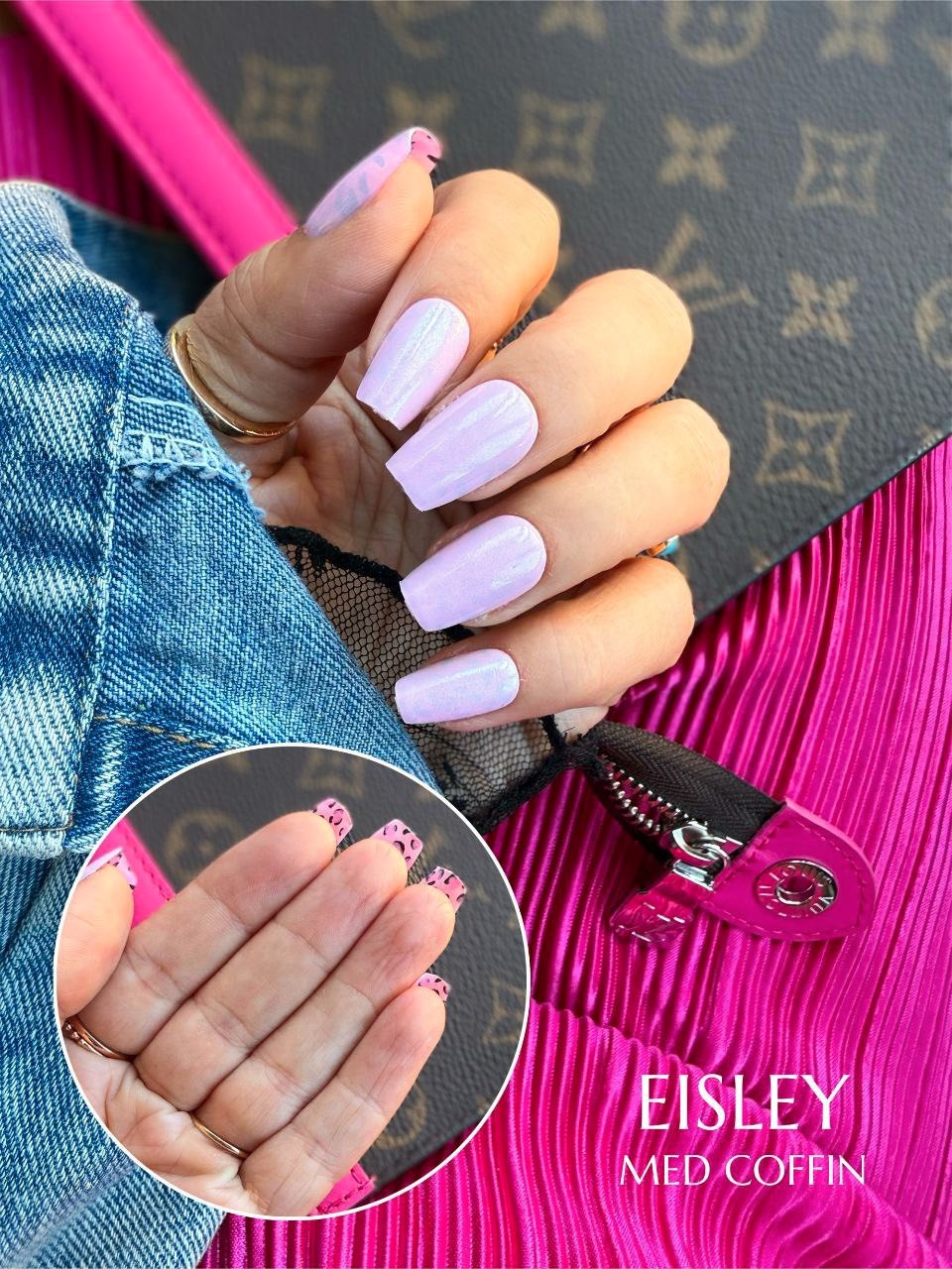 Red Aspen Press On Nails- I’m a Limited Edition, Eisley-Medium -Coffin- Leopard
