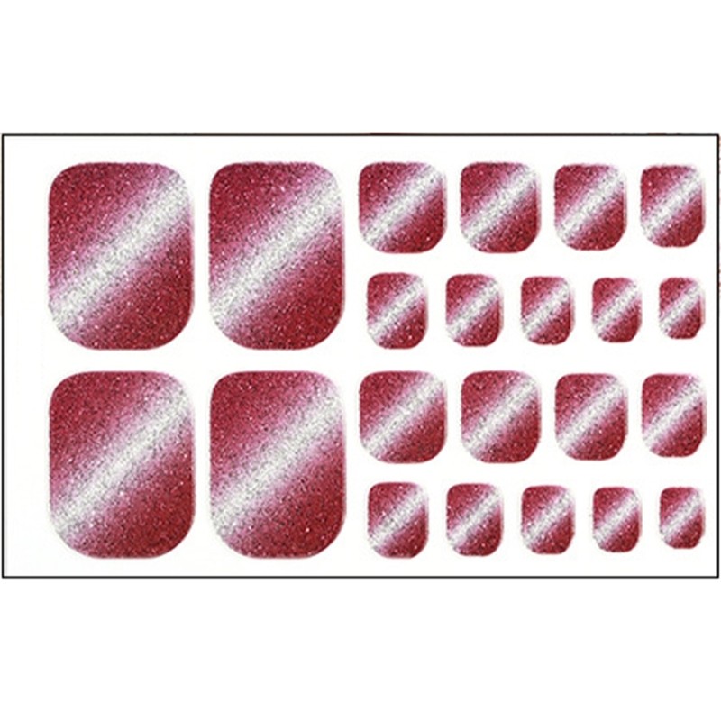 Toenail Stickers Waterproof Toenail Wraps Cats Eye False Toenails Tips for Woman