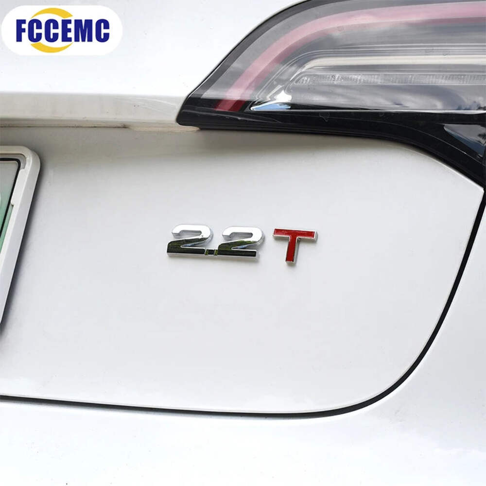 Newest Car 3D Metal Logo Sticker 1.3T 1.4T 1.5T 1.6T 1.8T 2.0T 2.2T 2.4T 2.5T 2.