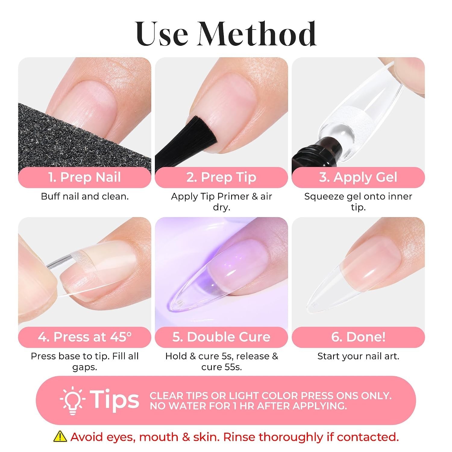 15ml Solid Nail Glue Gel – Strong Adhesive for Acrylic and Soft Gel Tips