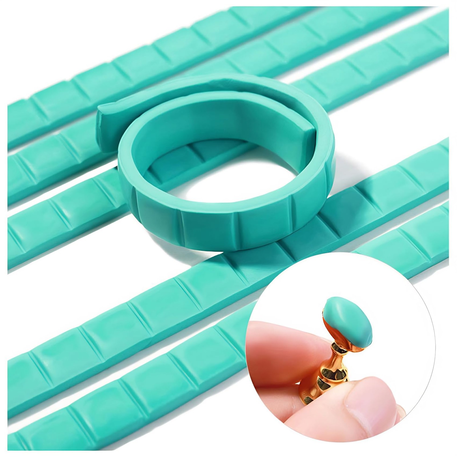 Gueiddi Reusable Nail Art Clay, Nail Glue Clay DIY Professional Fake Nail Tip…