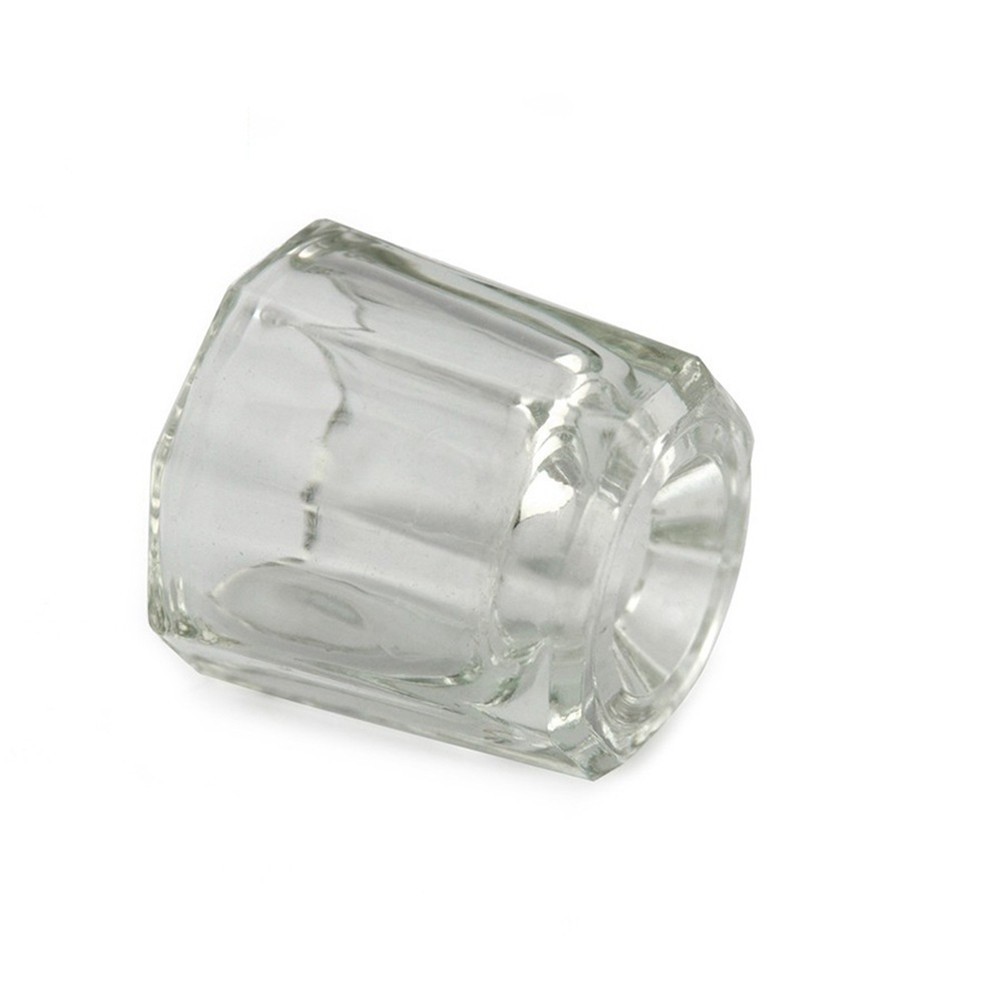 2Pcs Reusable Crystal Nail Art Cups Durable for Acrylic and Powder Mixing