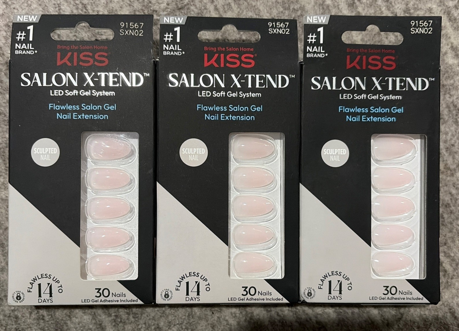Kiss Nails – Salon X-tend LED Soft Gel System #91567 SXN02 – 3 Packs