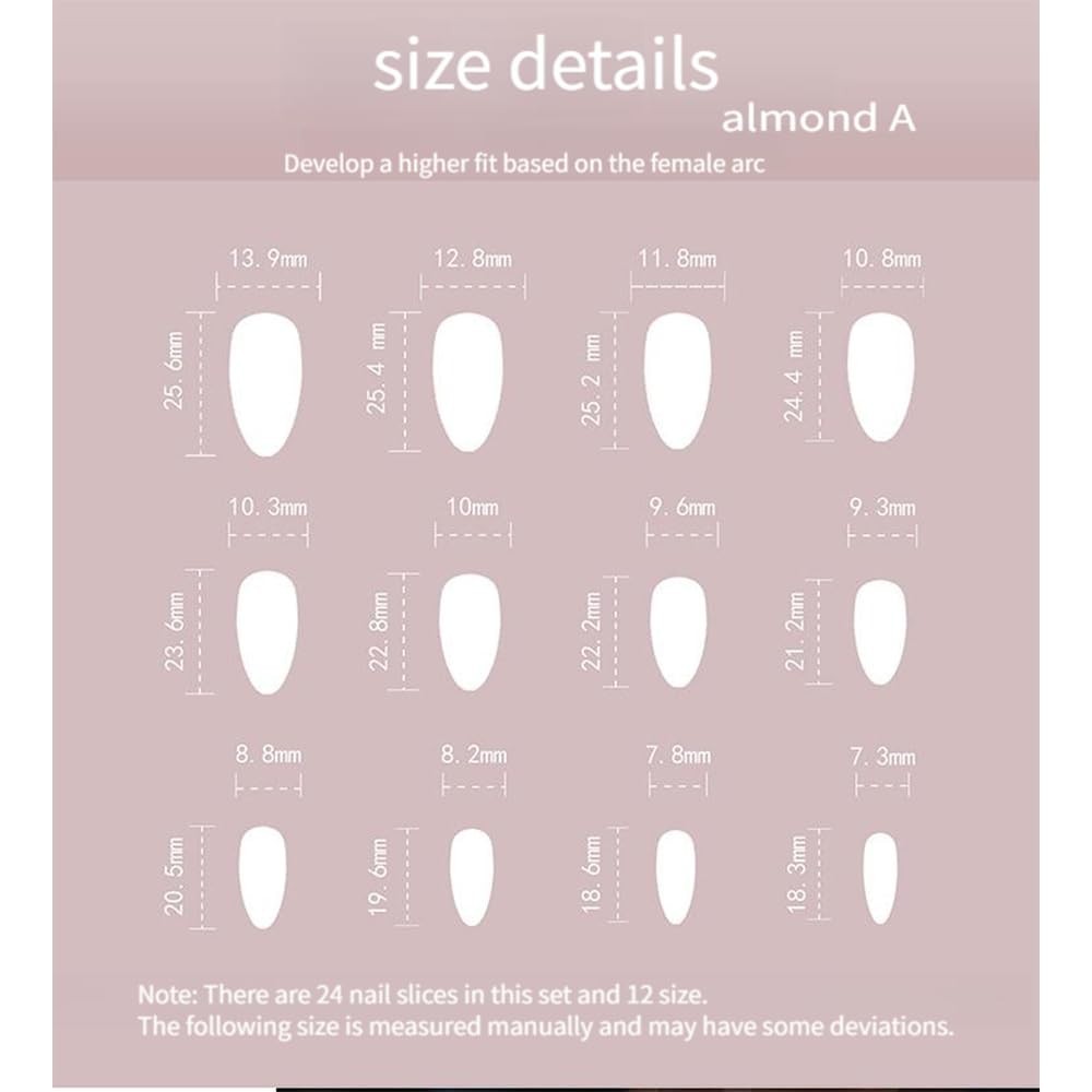 Cat Eye Press On Nails 30PCS Blue Gradient Almond For french Style Nail Tips
