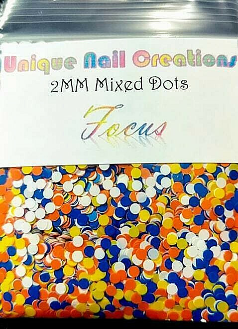 1,2,&3MM Mixed DOTS GLITTER BLENDS~U Choose Nail•Acrylic•Gel•Body Art•Face