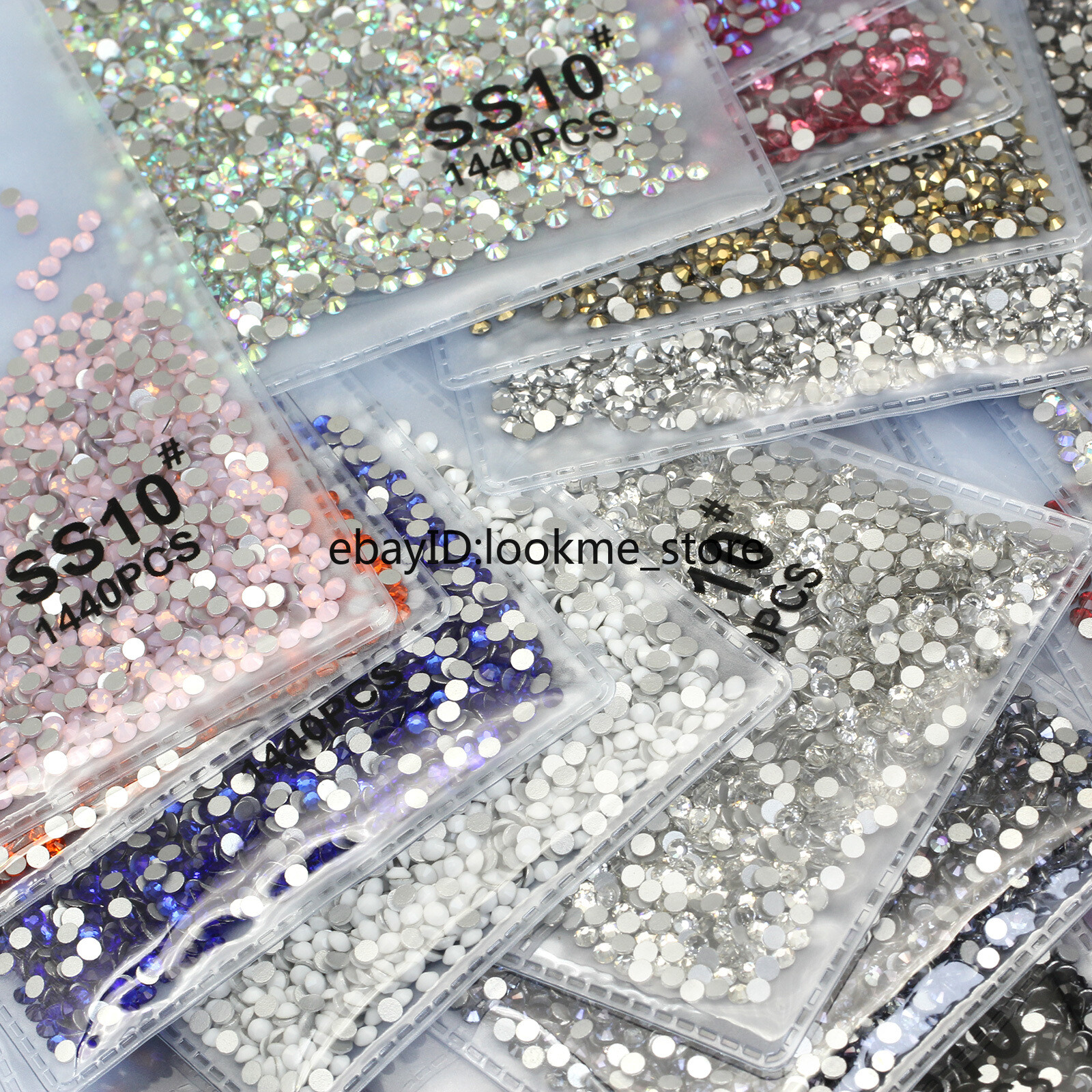 1440p 2.8mm (ss10) Crystal Glass Rhinestones Flatback Gems Nail Art Crafts Decor