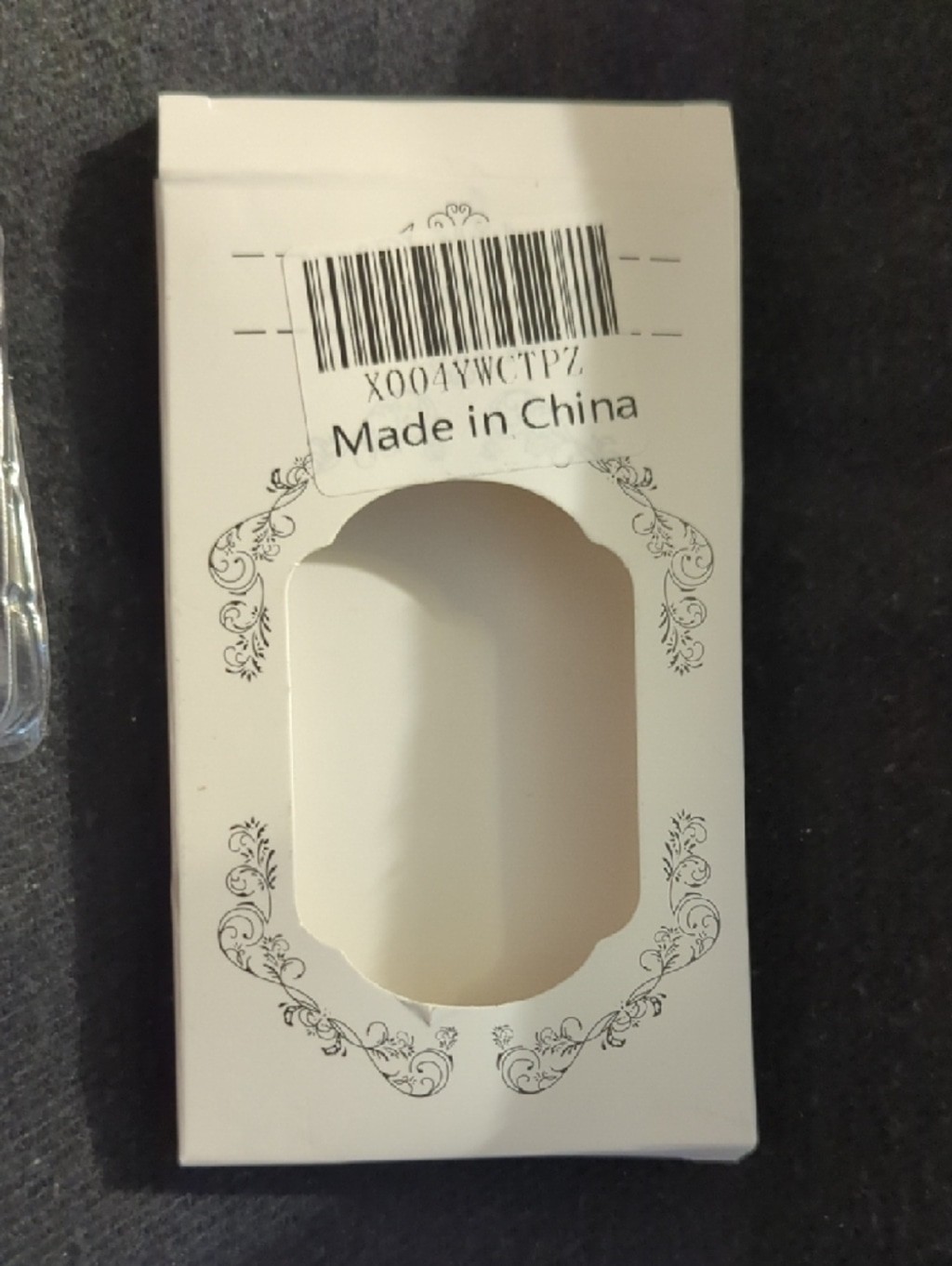 Press On Nails – Cream and Red Bow Heart Printed
