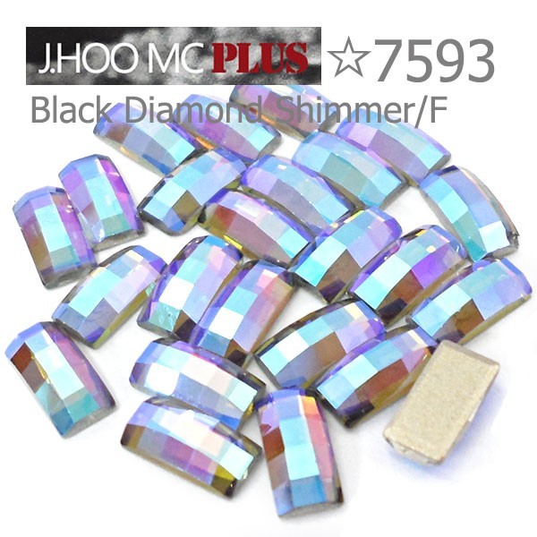 J.HOO Crystal 7593 Curved Baguette Flat Back Rhinestones 8×4mm Nail Art (10pcs)