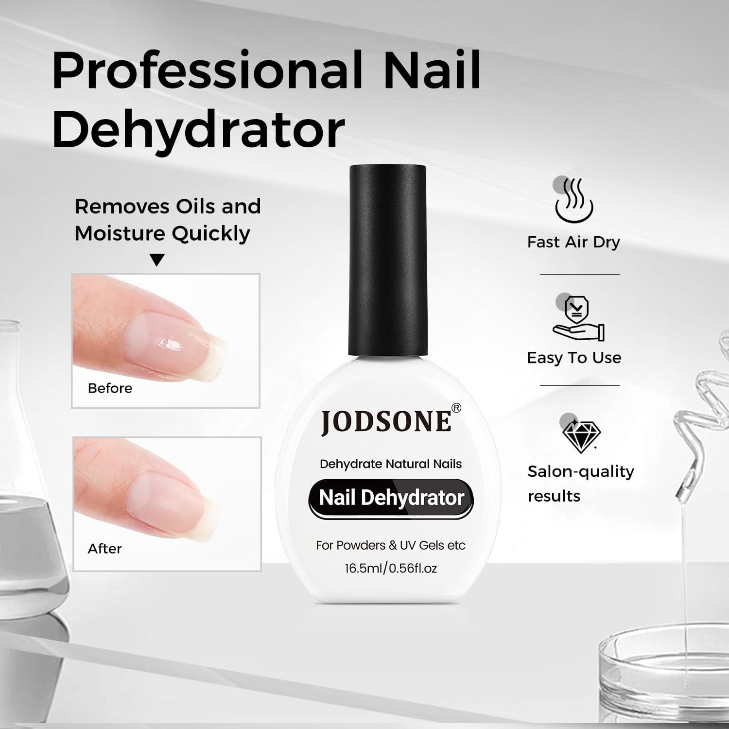 2Pcs Nail Dehydrate And Nail Primer For U V Gels Superior Bonding Professiona…
