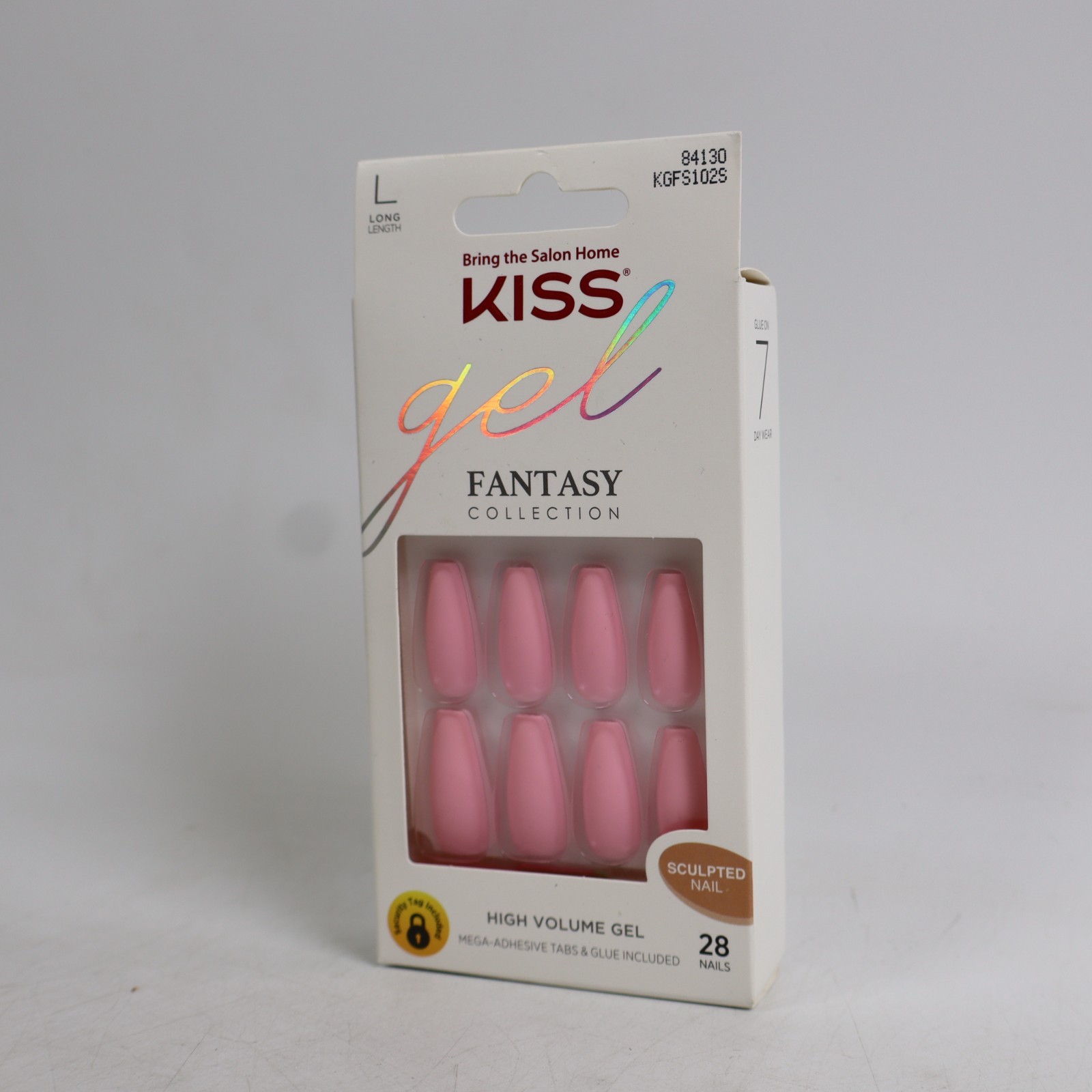 KISS Gel Fantasy Press-On Sculpted Gel Nails, “Beautiful Moment” KGFS102S Long