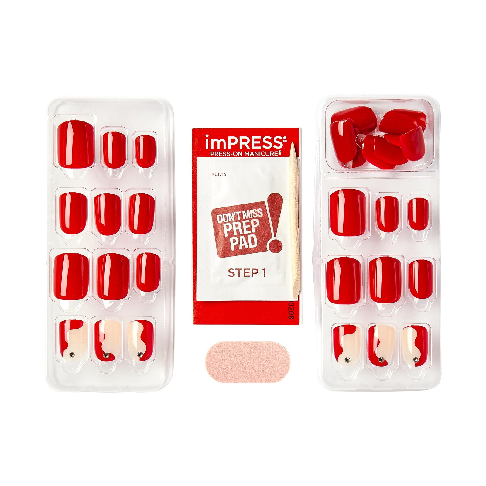 imPRESS Press On Nails 30 Count Salon Quality Easy Application Chip Proof