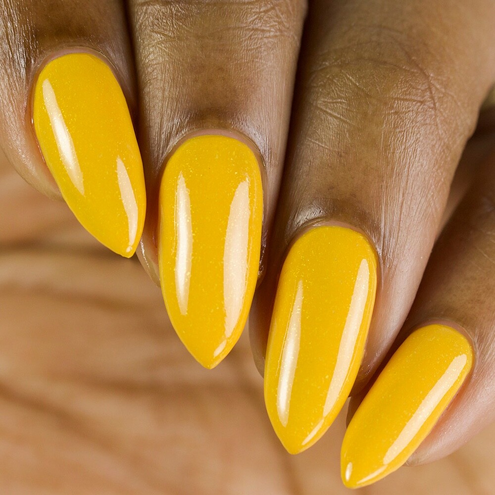 Bear Trap Regular Polish (Mustard Yellow w/ Shimmer), Nail Polish for Nail Art