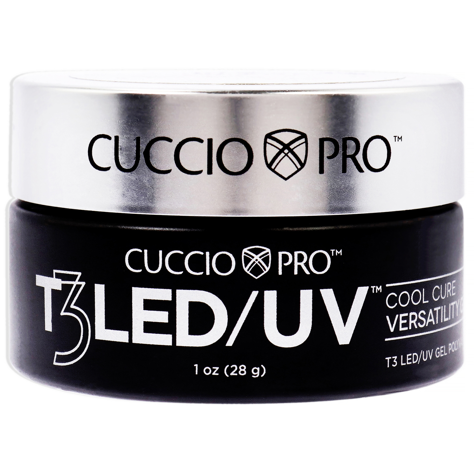 T3 Cool Cure Versatility Gel – Platinum by Cuccio Pro for Women – 1 oz Nail Gel