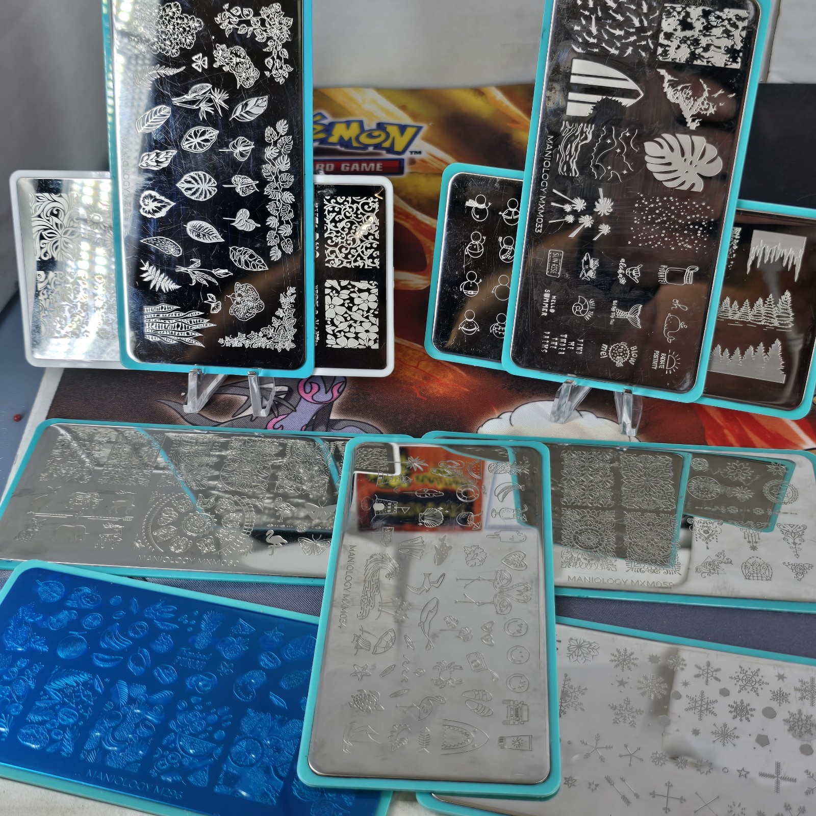 maniology nail stamping plates lot