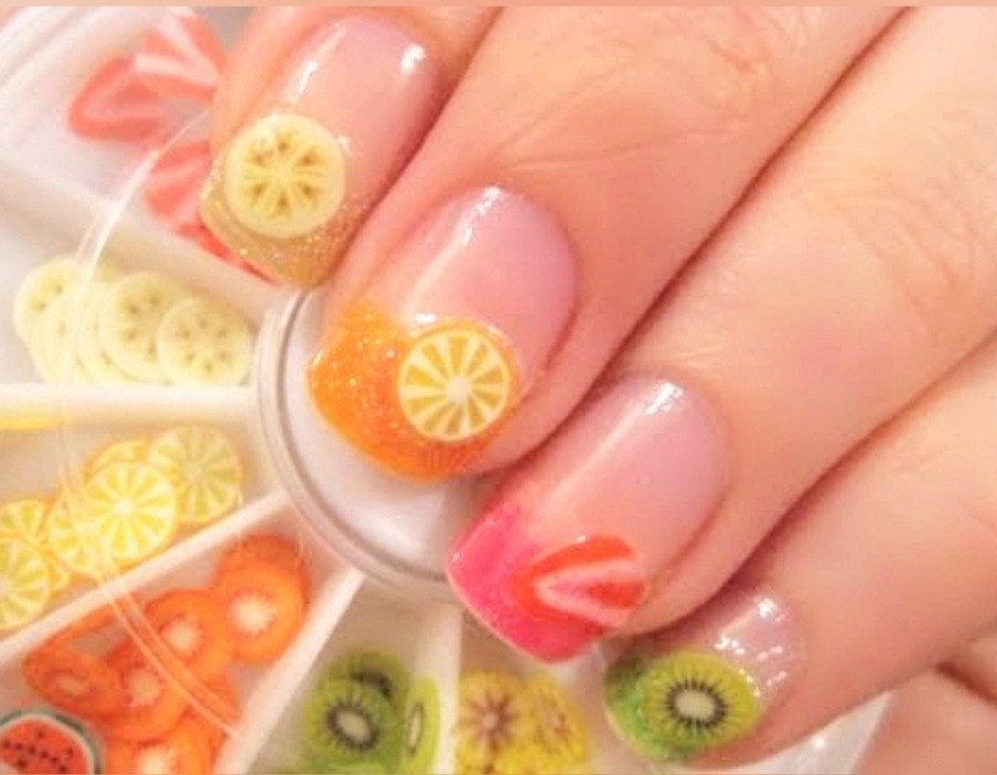 NWT NAIL ART DESIGN POLYMER CLAY FRUIT SLICES LARGE PACK!