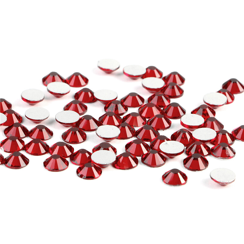 288 720 1440 pcs Crystal Siam Nail Art Rhinestons Flatback 3D Nails Decoration
