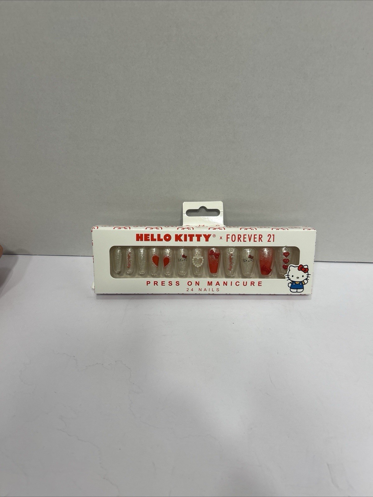 Press On Nails Hello Kitty Sanrio x Forever 21 Manicure NEW SEALED 24 Nails