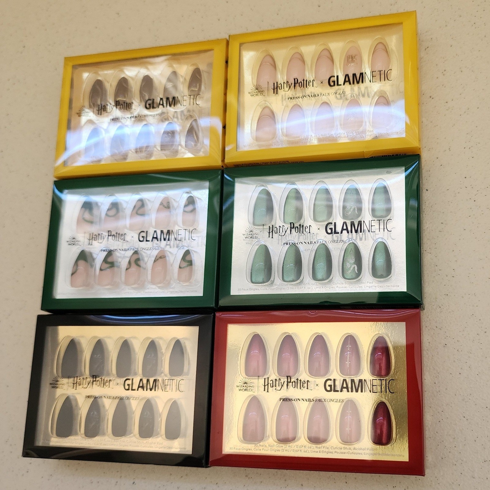 Harry Potter x Glamnetic Press On Nails Bundle 6 Sets Wizarding World Collection